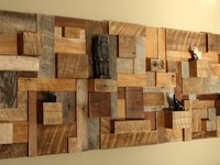 Scrap Wood Art Shelf